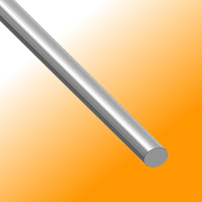 Precision shaft 8 mm h8 - aluminium - hard anodised