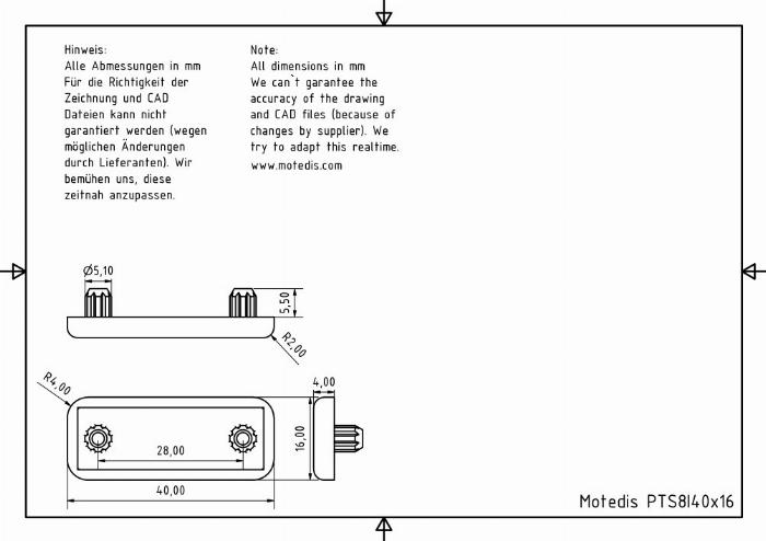 Cover Caps 40x16 I-Type slot 8