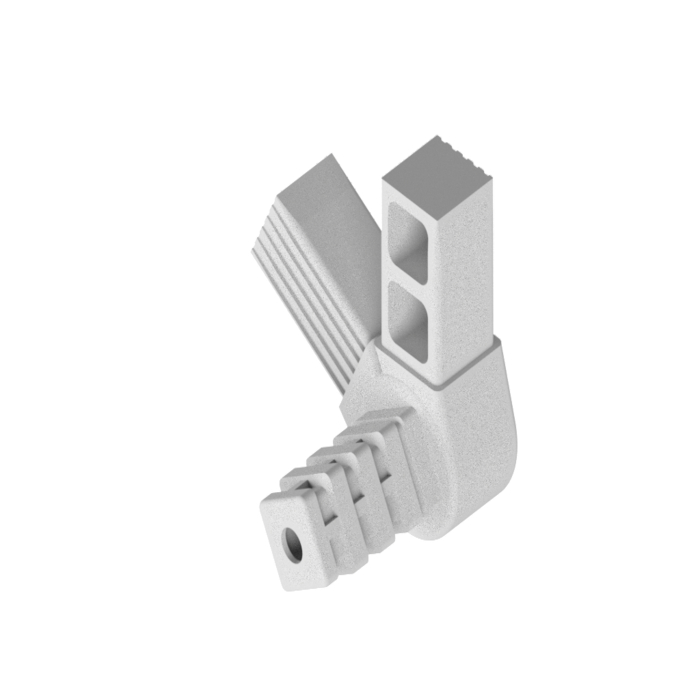 Plug connector with joint 60° 3D3