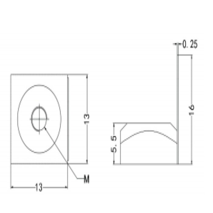 Slot 8 O-Type Square nut with spring M8